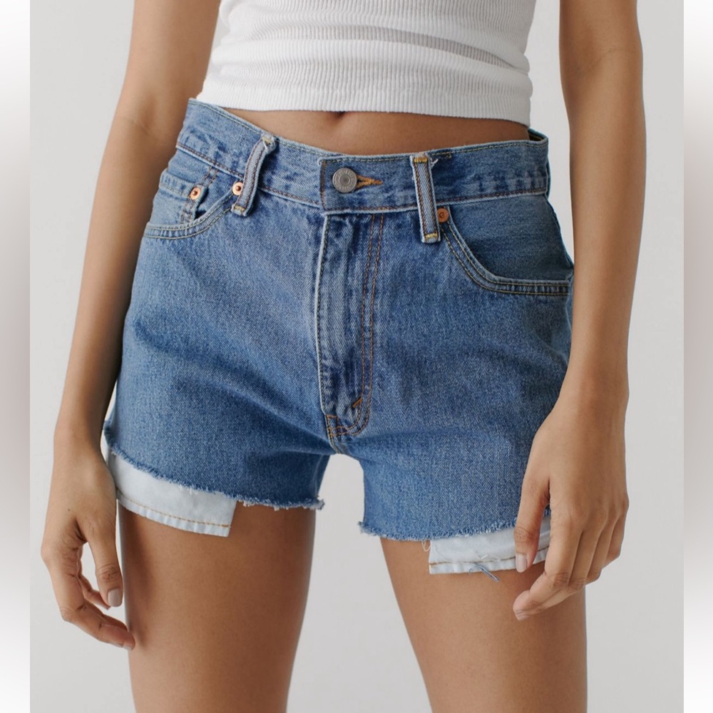 BNWT-Urban renewal Levi’s basic remade Jean denim short womanXS urban outfitters